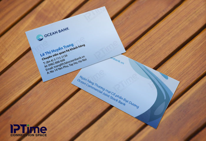 Mẫu card visit ngân hàng OCEANBank