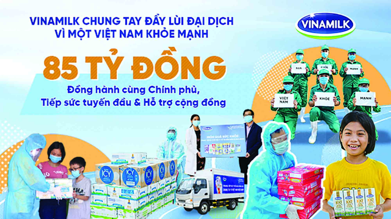 Các chiến dịch truyền thông của Vinamilk triển khai nhiều chương trình ý nghĩa.