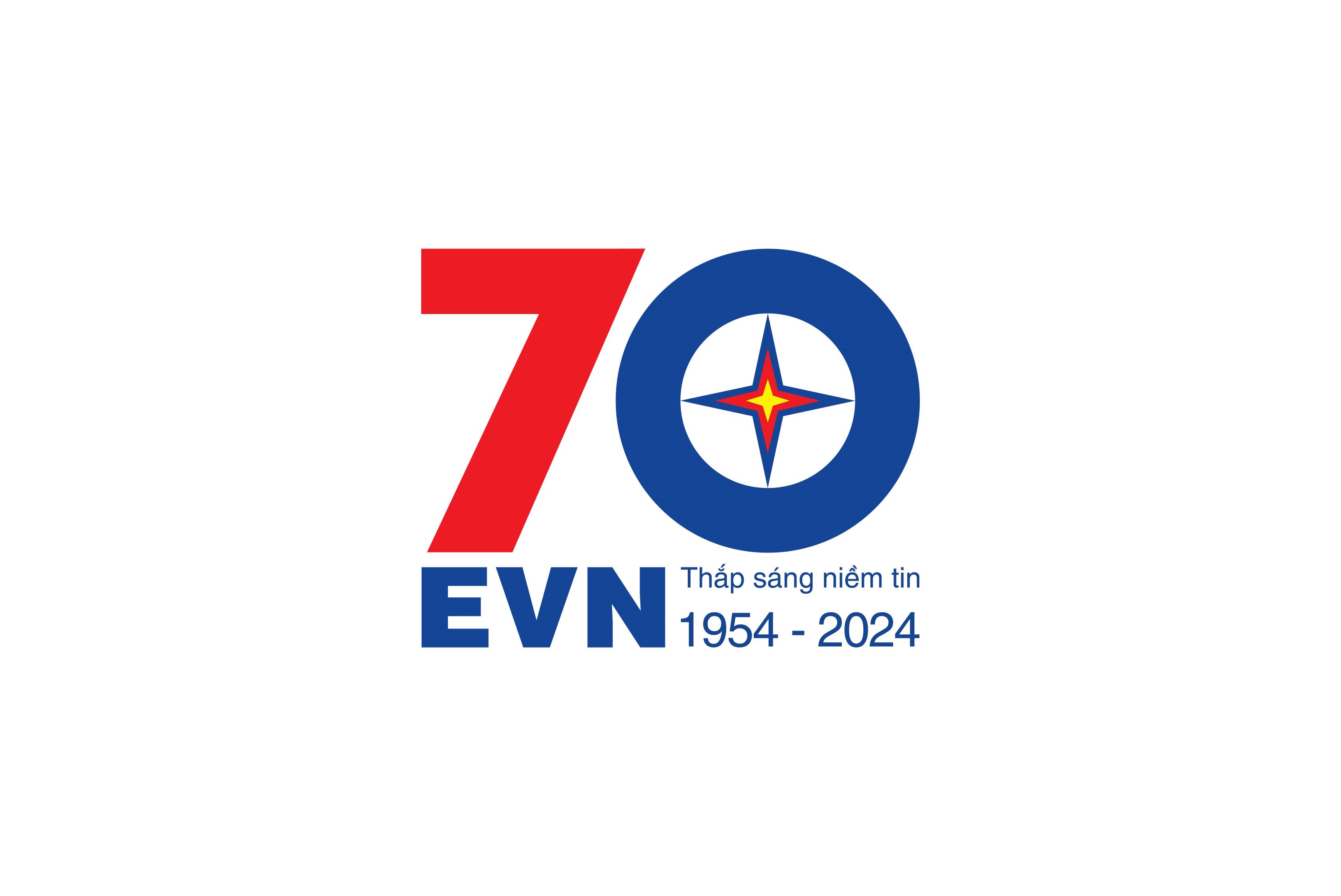 Logo sự kiện kỷ niệm 70 năm Ngày truyền thống ngành Điện lực Việt Nam