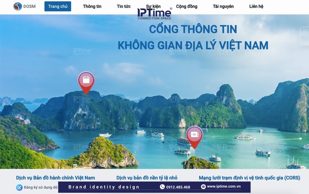 Các Bộ, ngành, địa phương và các tổ chức, cá nhân có thể truy cập trang web https://vnsdi.monre.gov.vn/home của Trung tâm Hạ tầng dữ liệu không gian địa lý để tra cứu thông tin cần thiết. Ảnh: VNSDI.
