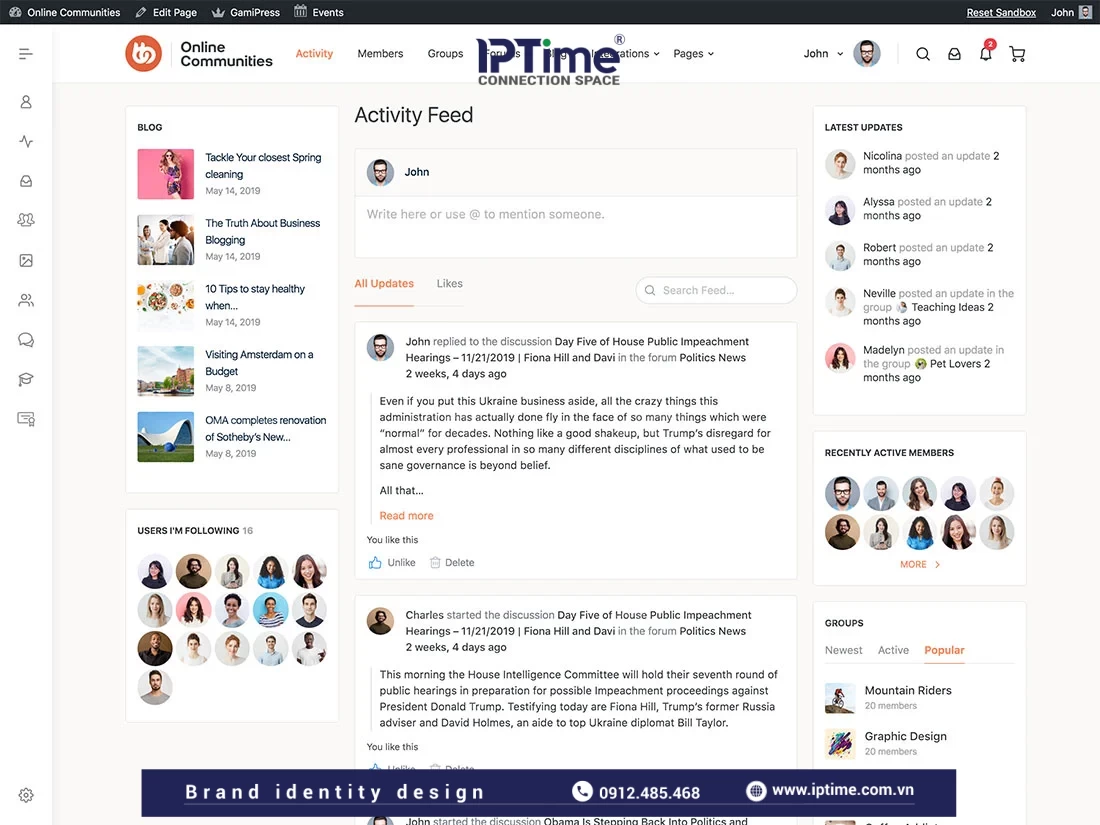 Socialize - Theme WordPress forum và social network