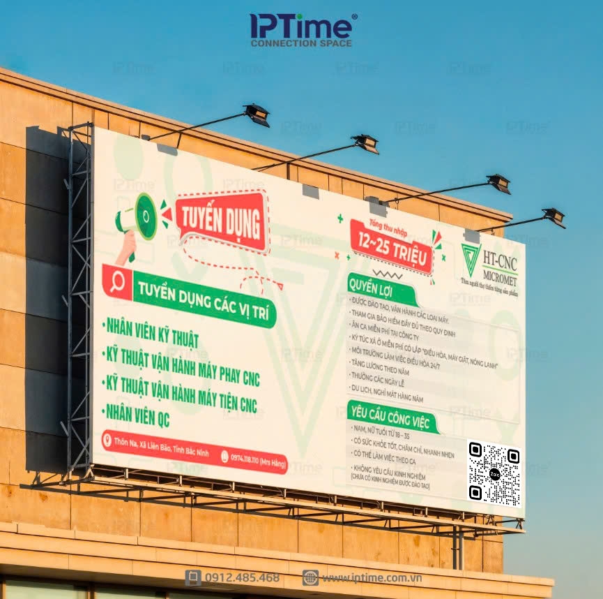 Iptime Branding Vinh Dự được đồng Hành Và Triển Khai Các Hạng Mục Nhận Diện Cho Ht Cnc Trong Chiến Dịch Tuyển Dụng 2025