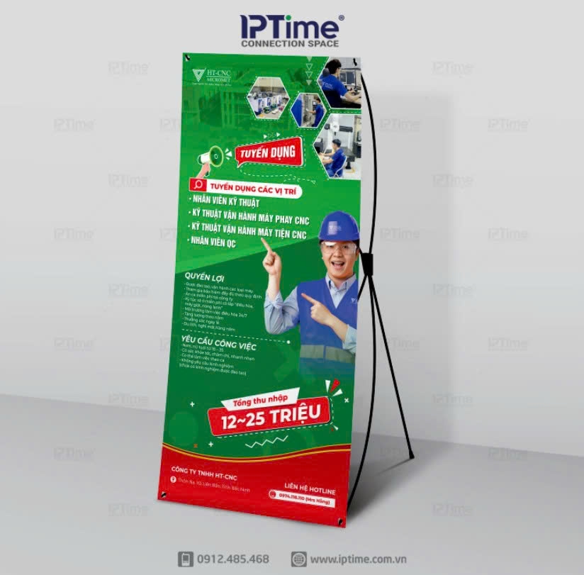 Iptime Branding Vinh Dự được đồng Hành Và Triển Khai Các Hạng Mục Nhận Diện Cho Ht Cnc Trong Chiến Dịch Tuyển Dụng 2025