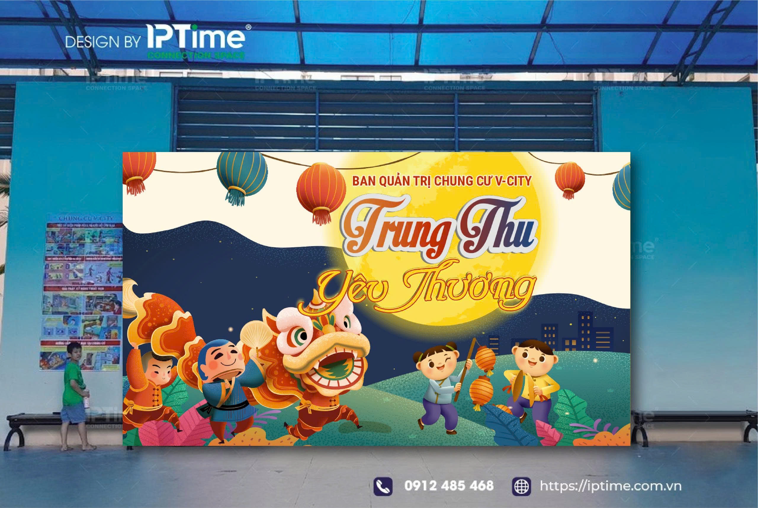 Mẫu Backdrop Trung Thu Vcity