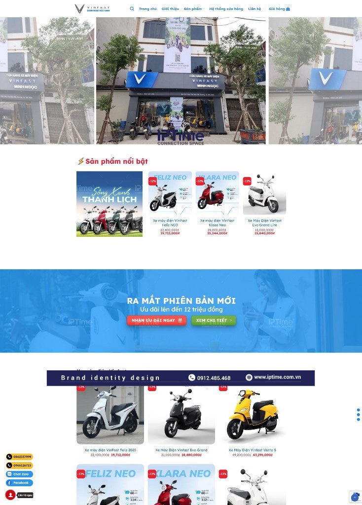 Mẫu Website Vinfast Minh Ngọc Bắc Ninh
