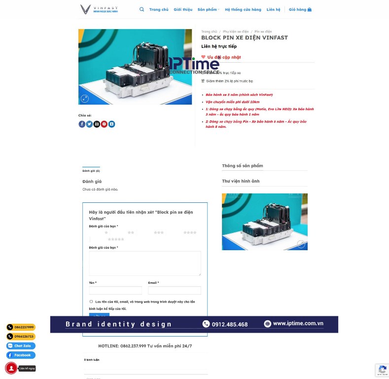Mẫu Website Vinfast Minh Ngọc Bắc Ninh