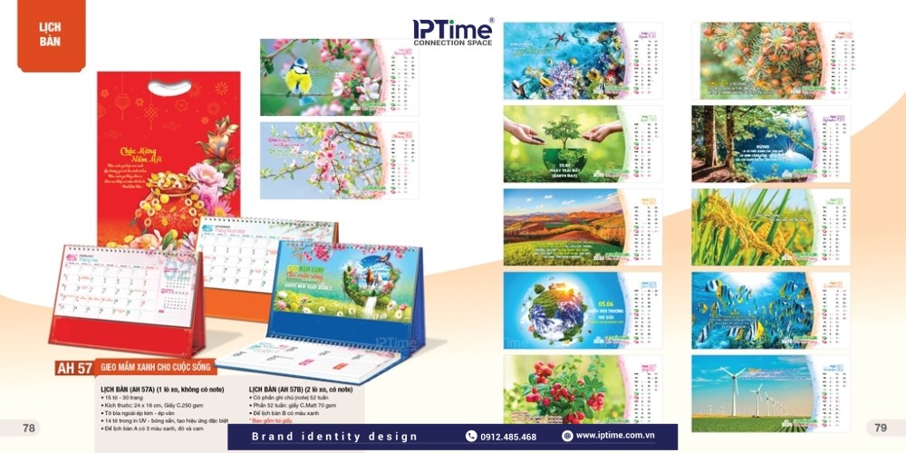 Lịch để Bàn Thiết Kế Và In ấn Theo Yêu Cầu 2026
