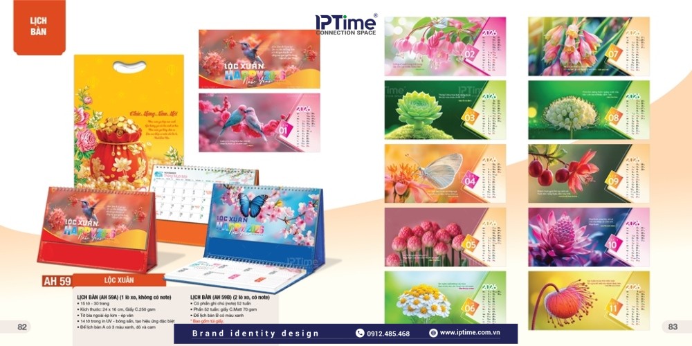 Lịch để Bàn Thiết Kế Và In ấn Theo Yêu Cầu 2026