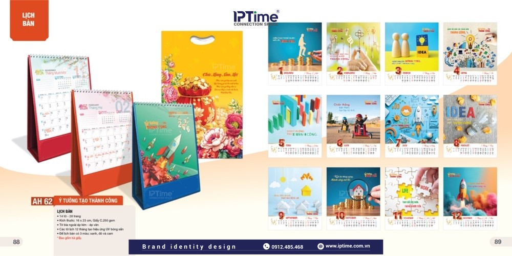 Lịch để Bàn Thiết Kế Và In ấn Theo Yêu Cầu 2026