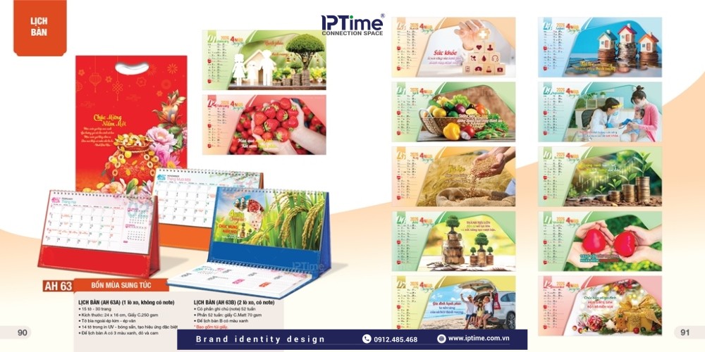 Lịch để Bàn Thiết Kế Và In ấn Theo Yêu Cầu 2026