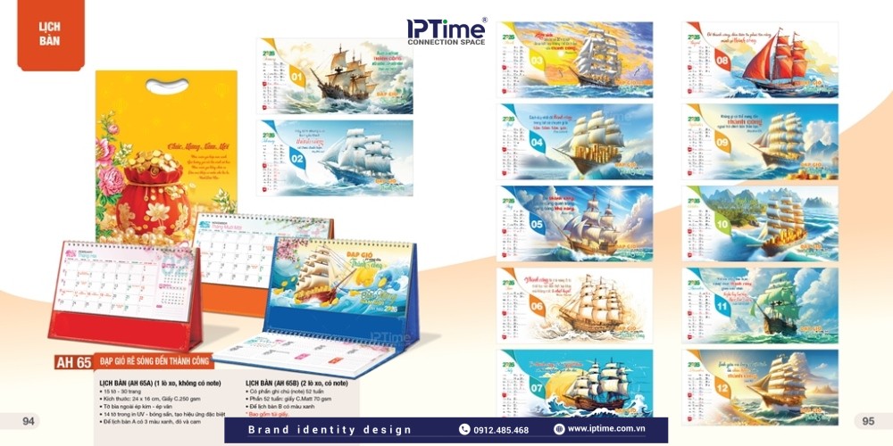 Lịch để Bàn Thiết Kế Và In ấn Theo Yêu Cầu 2026