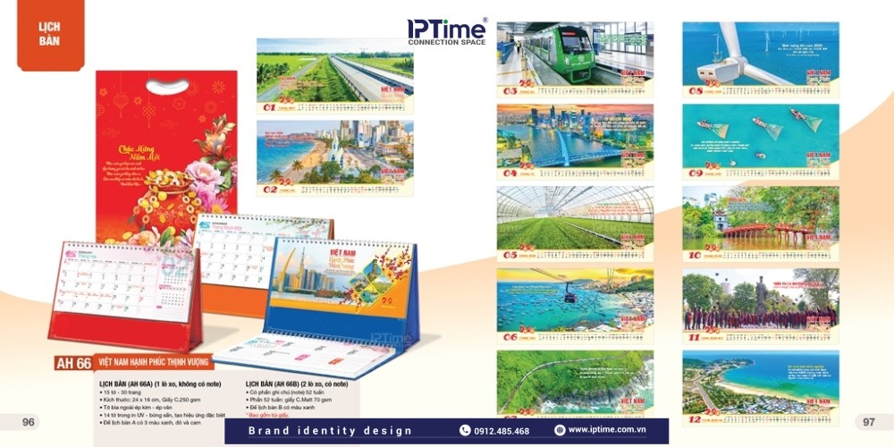 Lịch để Bàn Thiết Kế Và In ấn Theo Yêu Cầu 2026