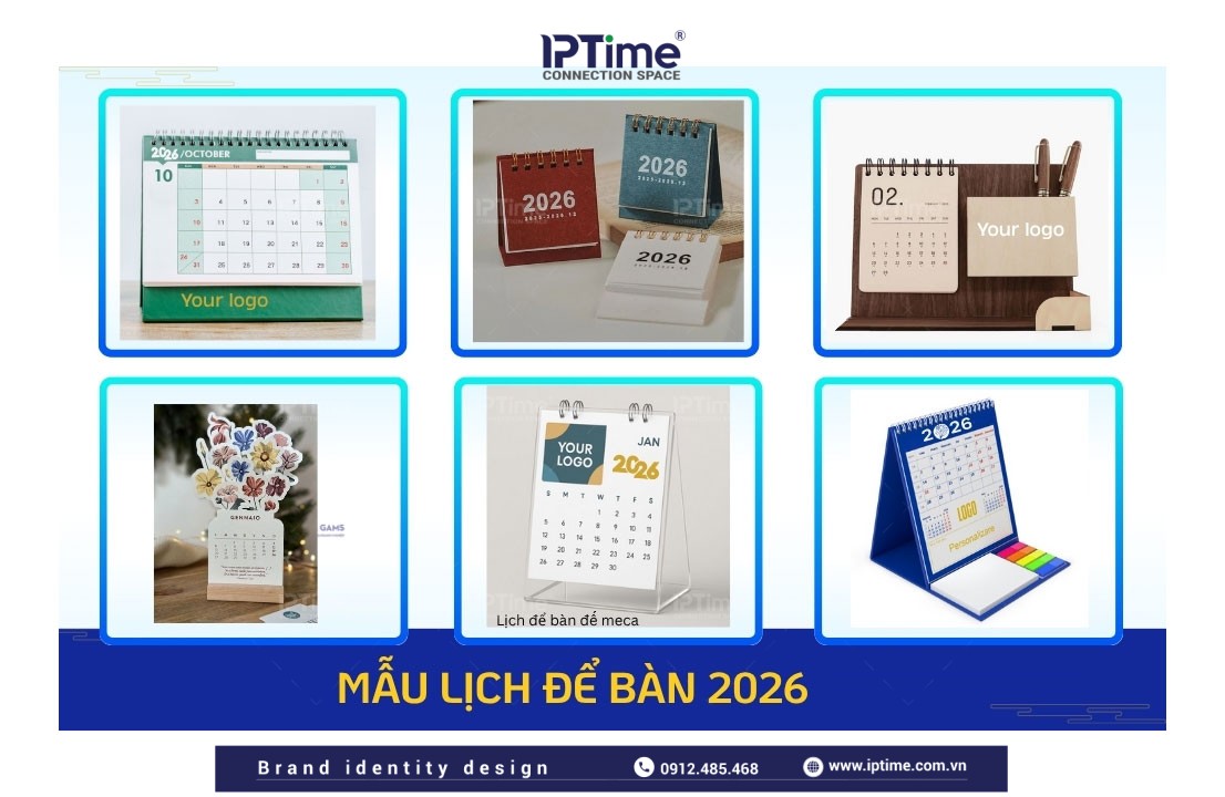 Lịch để Bàn Thiết Kế Và In ấn Theo Yêu Cầu 2026
