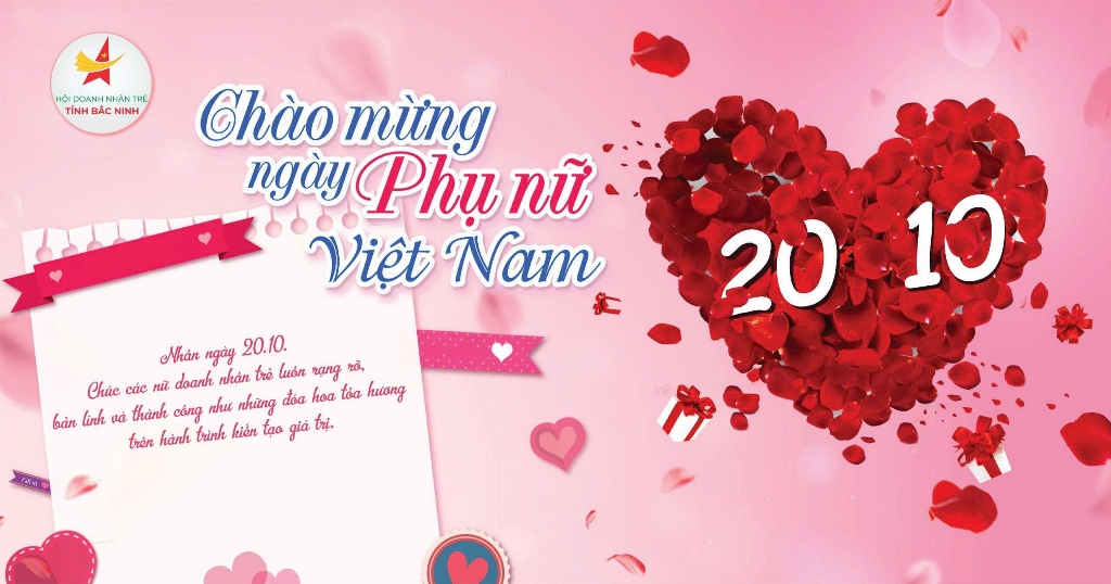 Mẫu Thiệp Chúc Mừng Ngày 20/10 Công Ty Nước Sạch Bắc Ninh
