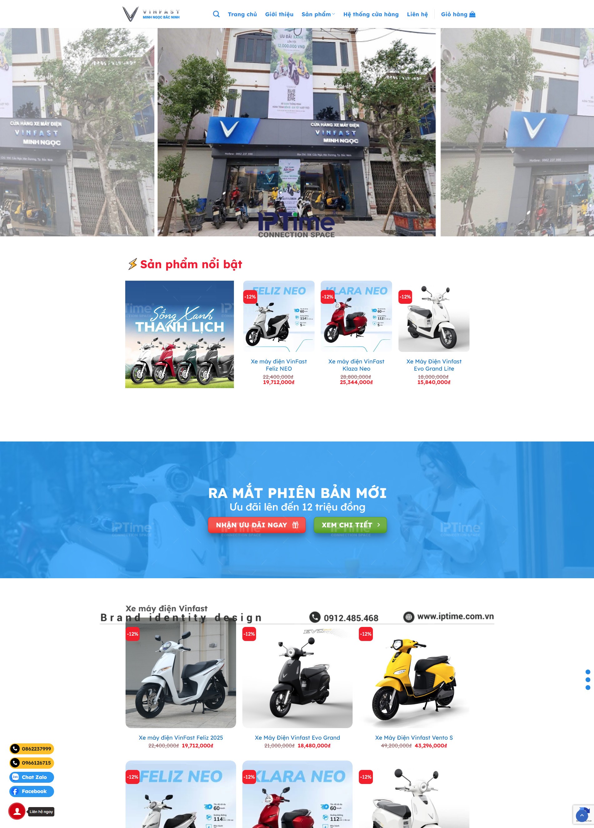 Chọn Mẫu Thiết Kế Website Vinfast Minh Ngọc Bắc Ninh
