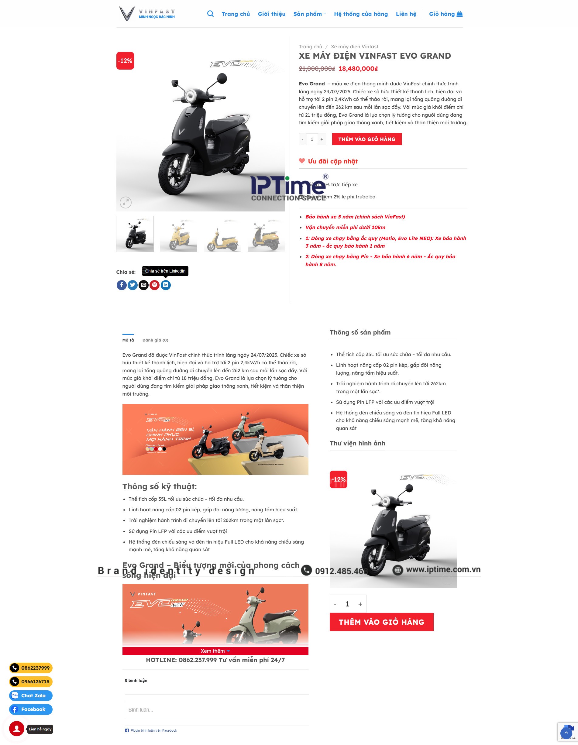 Chọn Mẫu Thiết Kế Website Vinfast Minh Ngọc Bắc Ninh