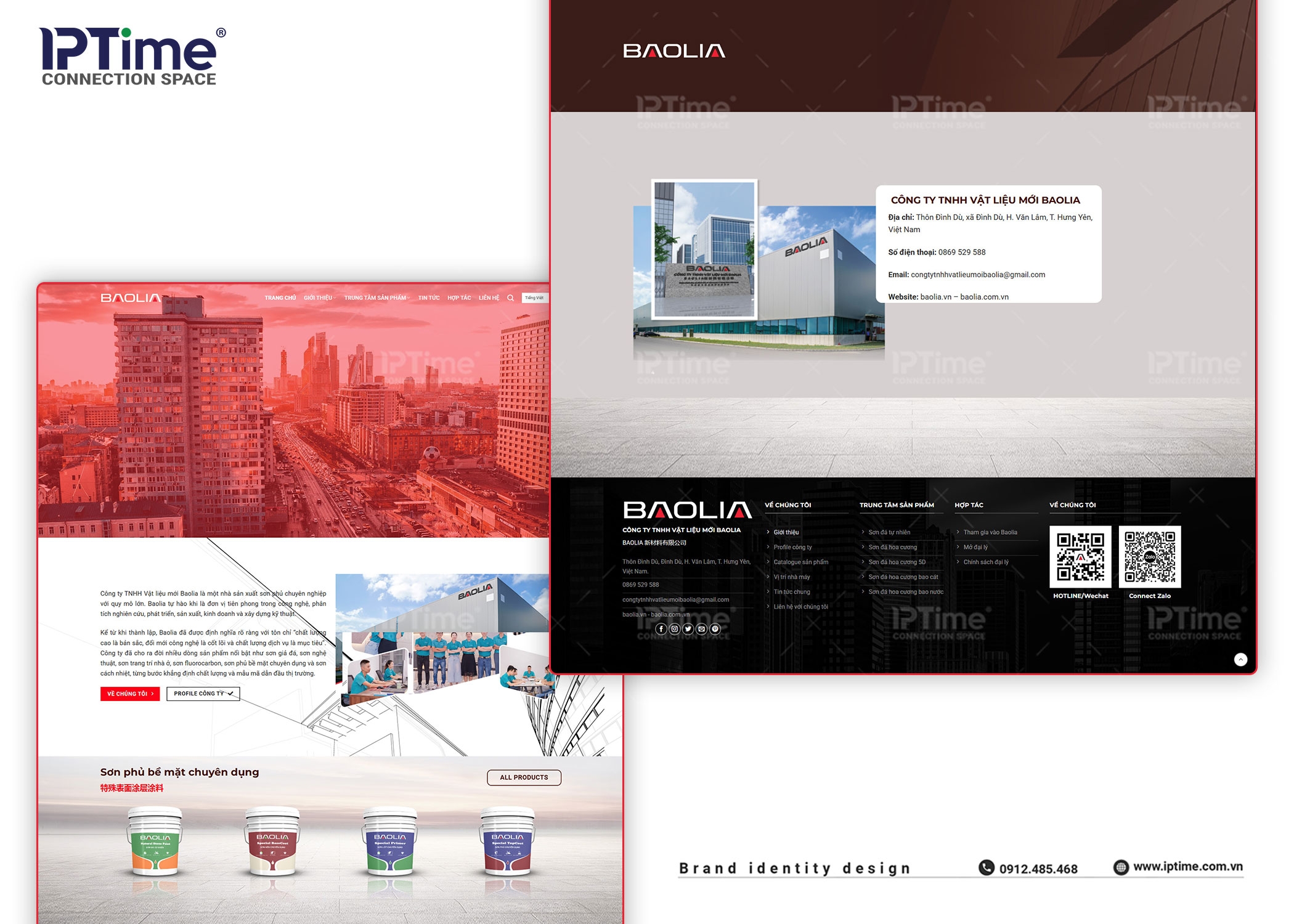 Mẫu Thiết Kế Website Công Ty Vật Liệu Sơn đá Baolia